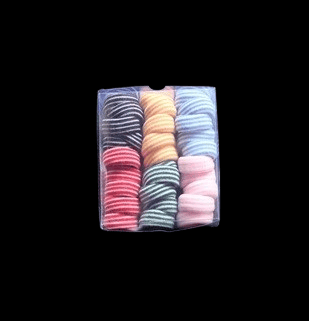 KAVALI Multicolor Elastic Hair Ties for Women & Girls - Soft, No-Crease Ponytail Holders