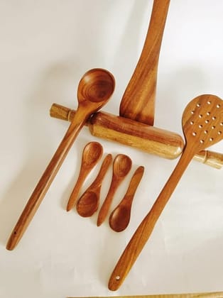 Coconut Shell Ladle Combo - Spoon - Spatula - Roller - Skimmer - Large - Natural - Organic - Hand Made - Set of 05 Coconut Shell Ladle Combo - Spoon - Spatula - Roller - Skimmer - Large - Natural - Organic - Hand Made - Set of 05