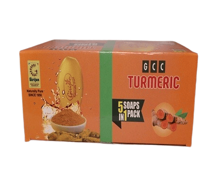 NLR URBAN Girijan GCC Turmeric Soap (5 x 125g) - Natural Purity, TFM 76%,