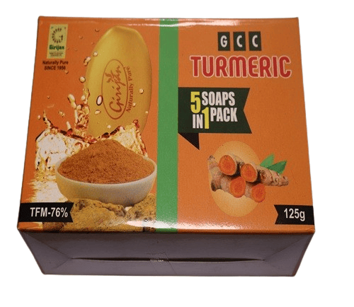NLR URBAN Girijan GCC Turmeric Soap (5 x 125g) - Natural Purity, TFM 76%,
