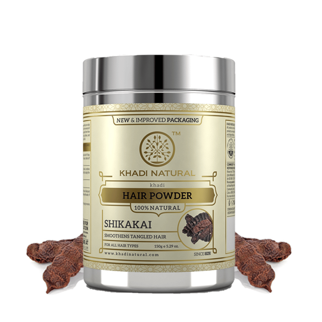 Khadi Natural Organic Shikakai Powder For Hair Wash - 150gm