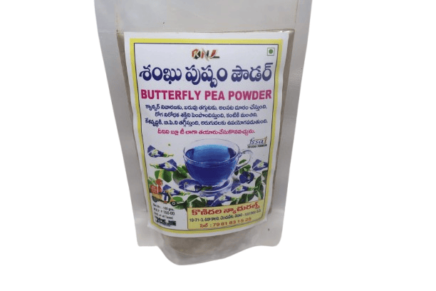 Butterfly Pea Powder (Shankhpushpi) - Natural Blue Tea for Health & Wellness