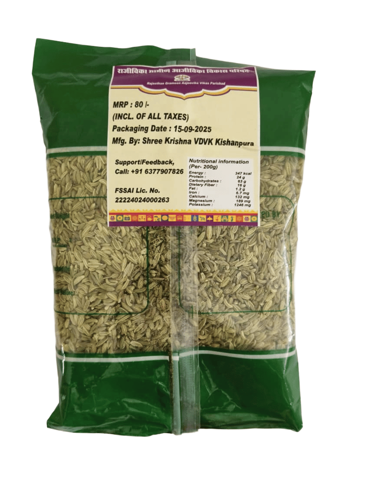 Fresh & Natural Whole Fennel Seeds (Sonf) - Premium Quality Saunf for Cooking & Mukhwas