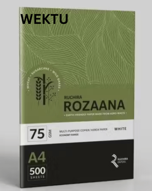 WEKTU Ruchira Rozaana A4 75 GSM White Multi-Purpose Copier/Xerox Paper - 500 Sheets