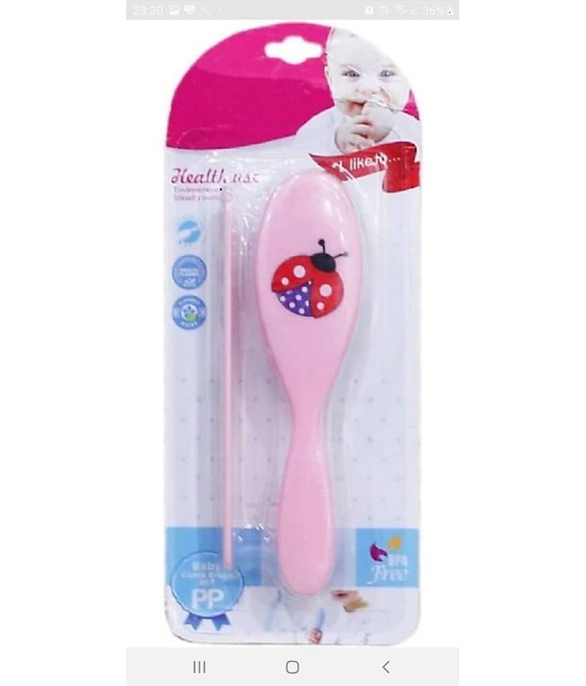CHILD CHIC BABIES HAIR BRUSH AND COMB SET (PINK)
