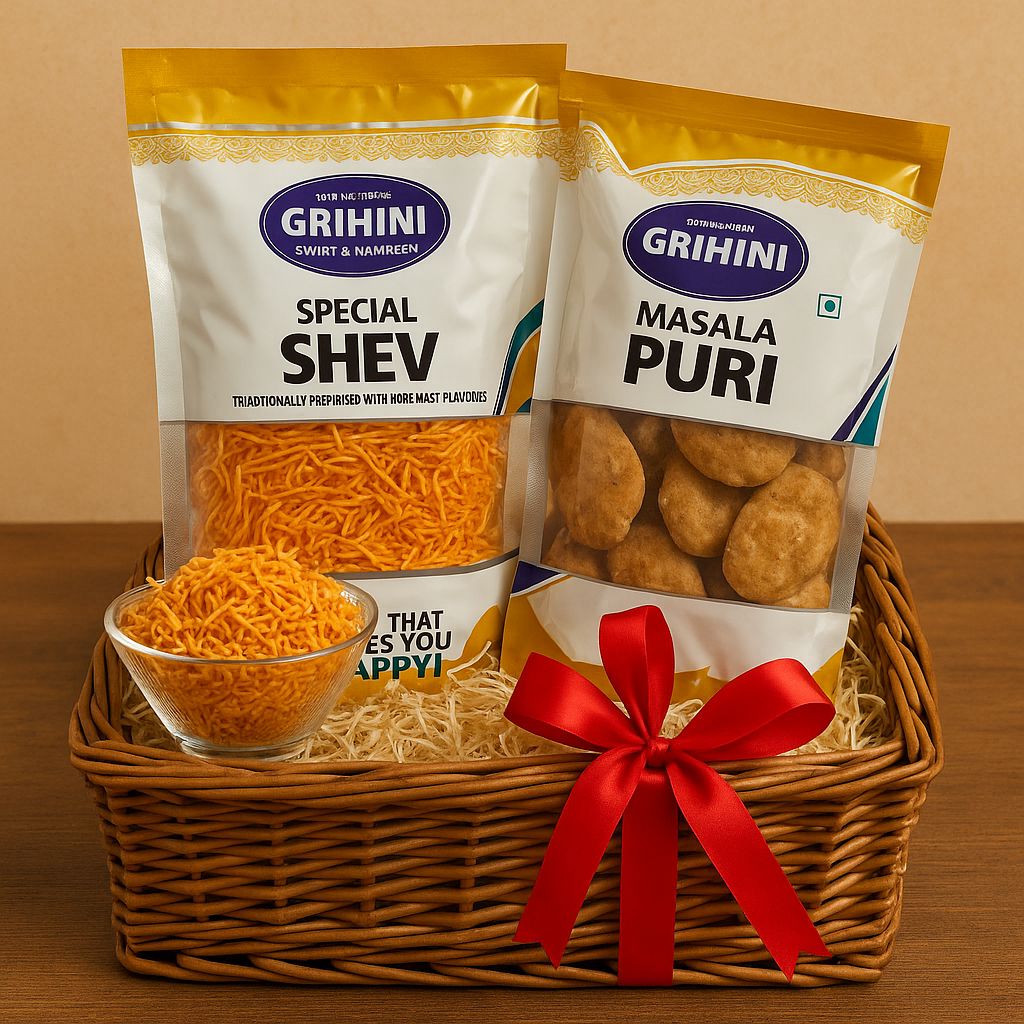 Swaad-e-Zaika Combo (Special Shev - 2 Pack, Masala Puri -2 Pack)