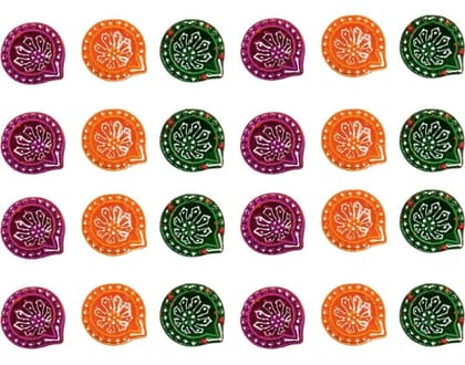 Colourful Diwali Diyas