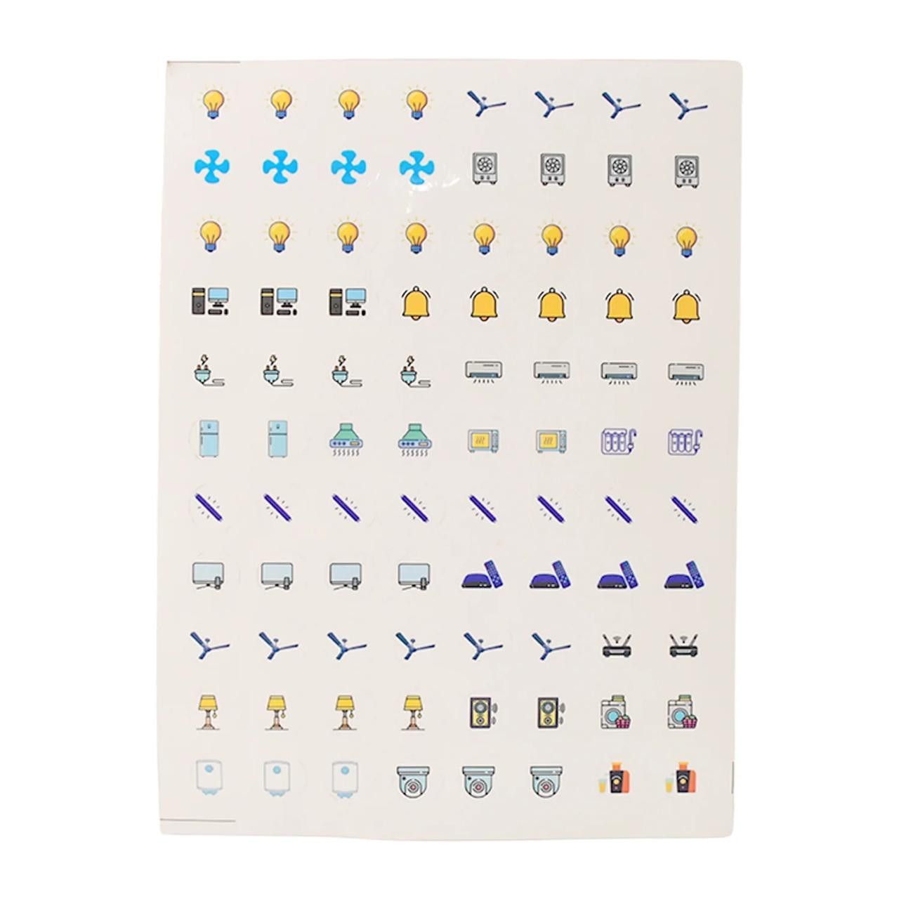 Smart Switch Icon Sticker Sheet (1 Sheet, 88 Icons)