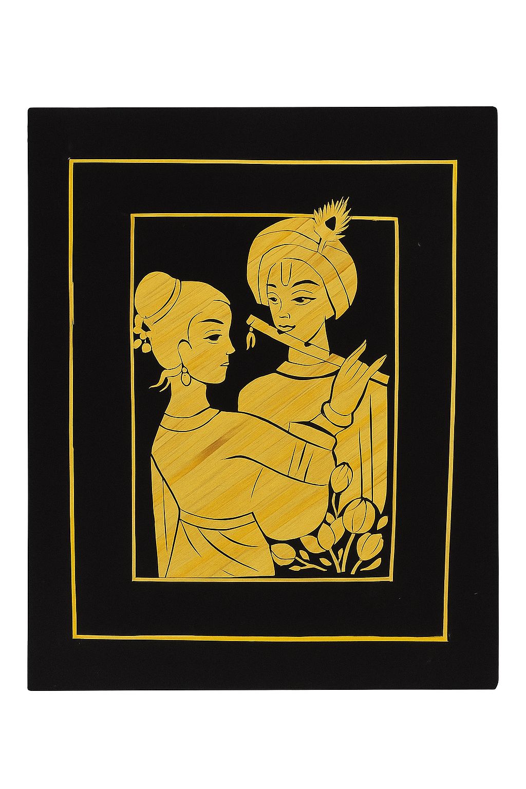 Krishna & Radha - A Wheat Craft