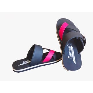 MyChetan Stylish Read and Black Sandals for Men C2RD
