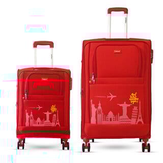 Timus Salsa Plus 58cm  78 cm - Soft Luggage Trolley Bags Combo Set 2 - Soft Spinner Wheels