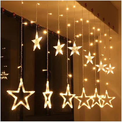 5*5 LED Star String Light Warm White LEDs, 3 Mtr Decorative Lights for Decoration Christmas, Wedding, Party, Home & Patio Decorative Lighting for Living Room, Parties, Weddings