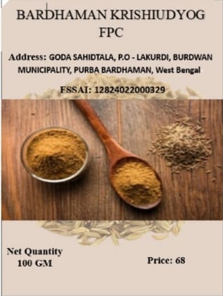 BARDHAMAN KRISHIUDYOG FPC Premium Jeera Powder 100g