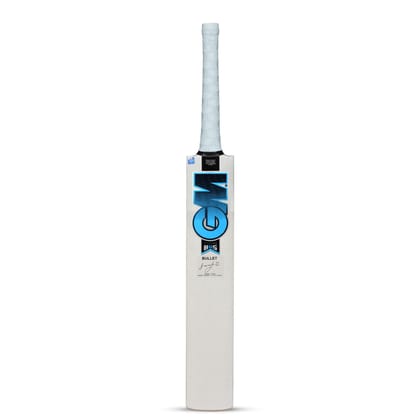 TEKNAXO | GM Men's Diamond Bullet English Willow Wood Cricket Bat with Cloth Covering on The Face with Cover 