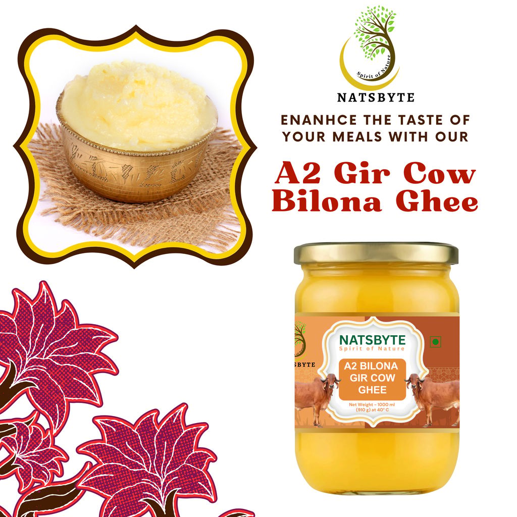 NATSBYTE A2 Gir Cow Bilona Ghee - Pure & Traditional