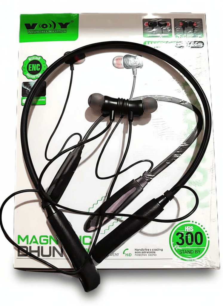 VOY (Voice Of Youth) Magnetic Dhun Bluetooth Neckband Super Bass, 90Hr Playtime, IPX5 Water Resistant, 9.2mm Drivers, Magnetic Earbuds, (Multicolour)