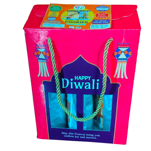 Gift hamper is ready with Millet biscuits and millet namkeen to give healthy gifts to your loved ones this festival