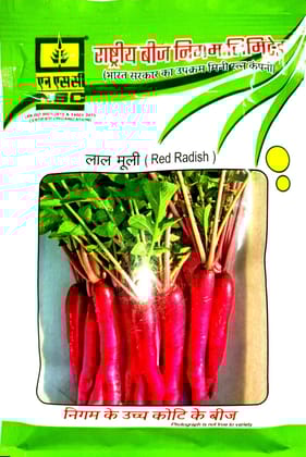 NSC Radish Seed- Pusa Gulabi - 100gm NSC Radish Seed- Pusa Gulabi - 100gm