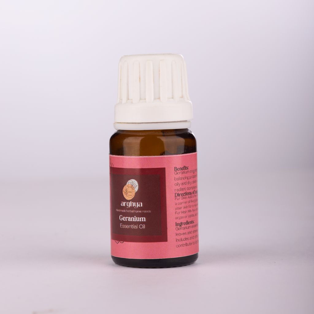 Arghya Geranium Essential Oil for Herbal Home Needs