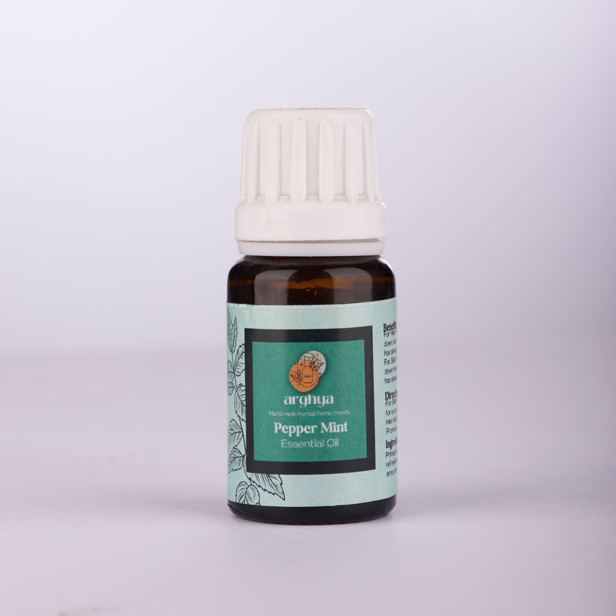 Arghya Handmade Herbal Peppermint Essential Oil for Hair, Skin & Aromatherapy