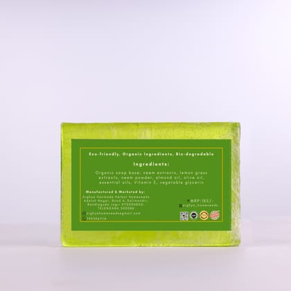 Arghya Herbal Neem Lemongrass Bathing Soap Arghya Herbal Neem Lemongrass Bathing Soap