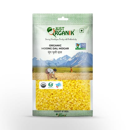 Just Organik Moong Dal Mogar 500g, 100% Organic