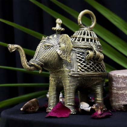 Dhokra Box Elephant