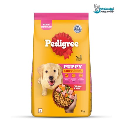 Pedigree Puppy Dry Dog Food, Chicken & Milk