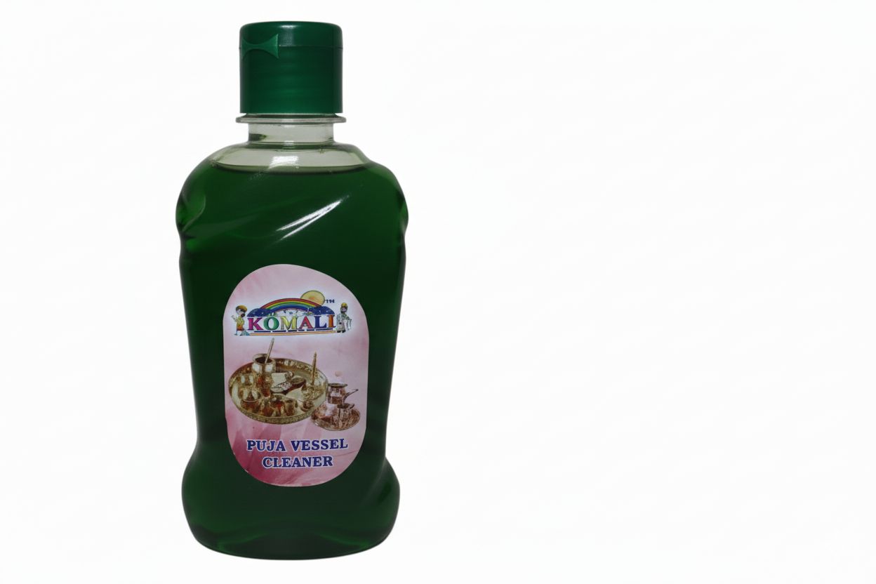 Komali Puja Vessel Cleaner for Brass, Copper, Silver & Idols - Restores Shine
