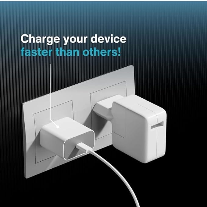 20W Charger Type C Adapter for iPhone 16/16 Plus/16 Pro/16 Pro Max, 15/15 Plus/15 Pro/15 Pro Max, 14/13/12/11 Series with PD 3.0 USB-C 20 Watt Fast Charging Adapter