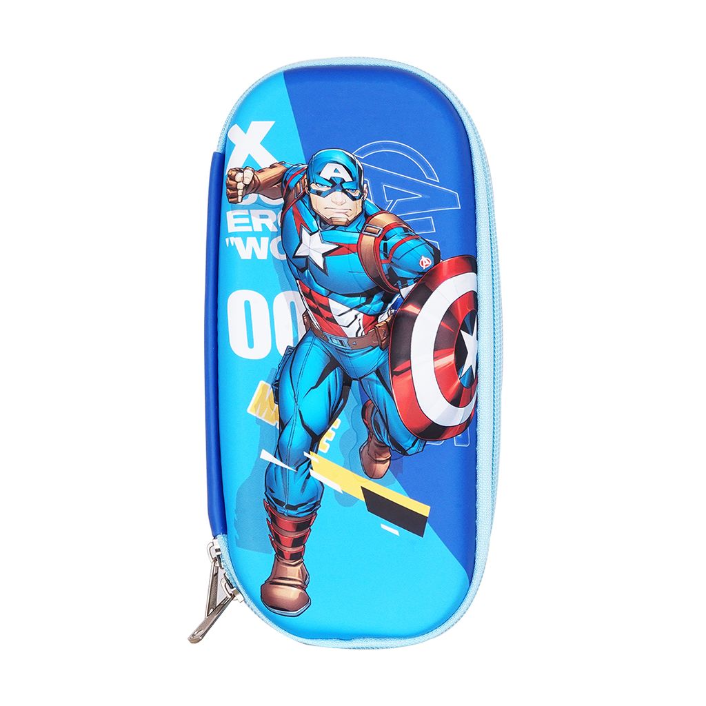 Captain America Pouch | Kids Pencil Case Organizer for School | Pencil Pouch | Cartoon Pencil Pouch | Pencil Case | Personalised Pencil Case | Pencil Bag | Cute Pencil Cases | Large Pencil Case | Small Pencil Case 