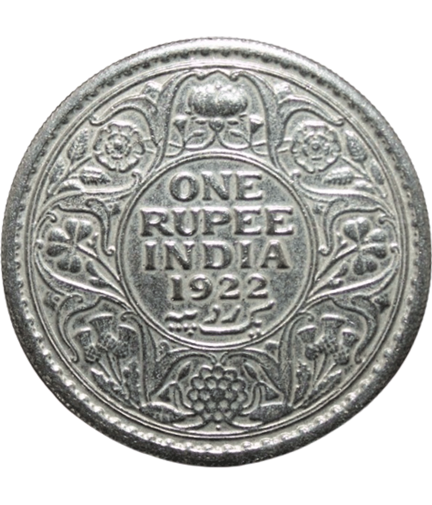 Flipster - 1 Rupee (1922) "George V King & Emperor" 1 Numismatic Coins