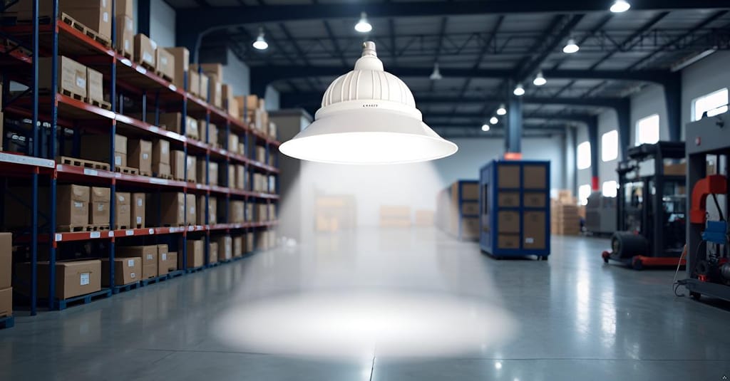 REMEN 40W LED Low Bay Lamp with Reflector | Flood Low Bay Light LED Bulb 40 Watt for Warehouses, Hanging Light, Commercial, Industrial, Supermarket -(Cool White, Pack of 1)