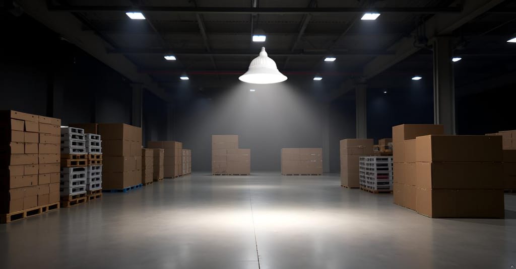 REMEN 40W LED Low Bay Lamp with Reflector | Flood Low Bay Light LED Bulb 40 Watt for Warehouses, Hanging Light, Commercial, Industrial, Supermarket -(Cool White, Pack of 1)