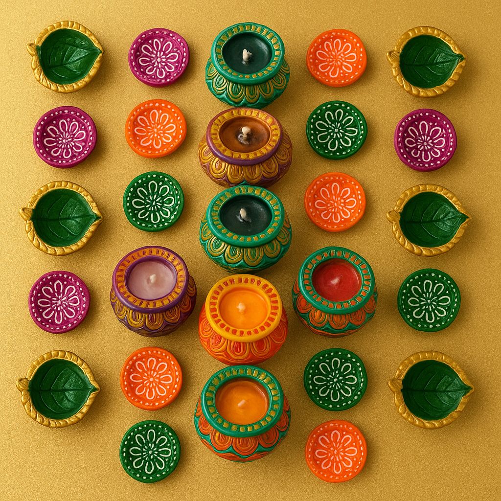 Diwali Diyas Combo Pack 
