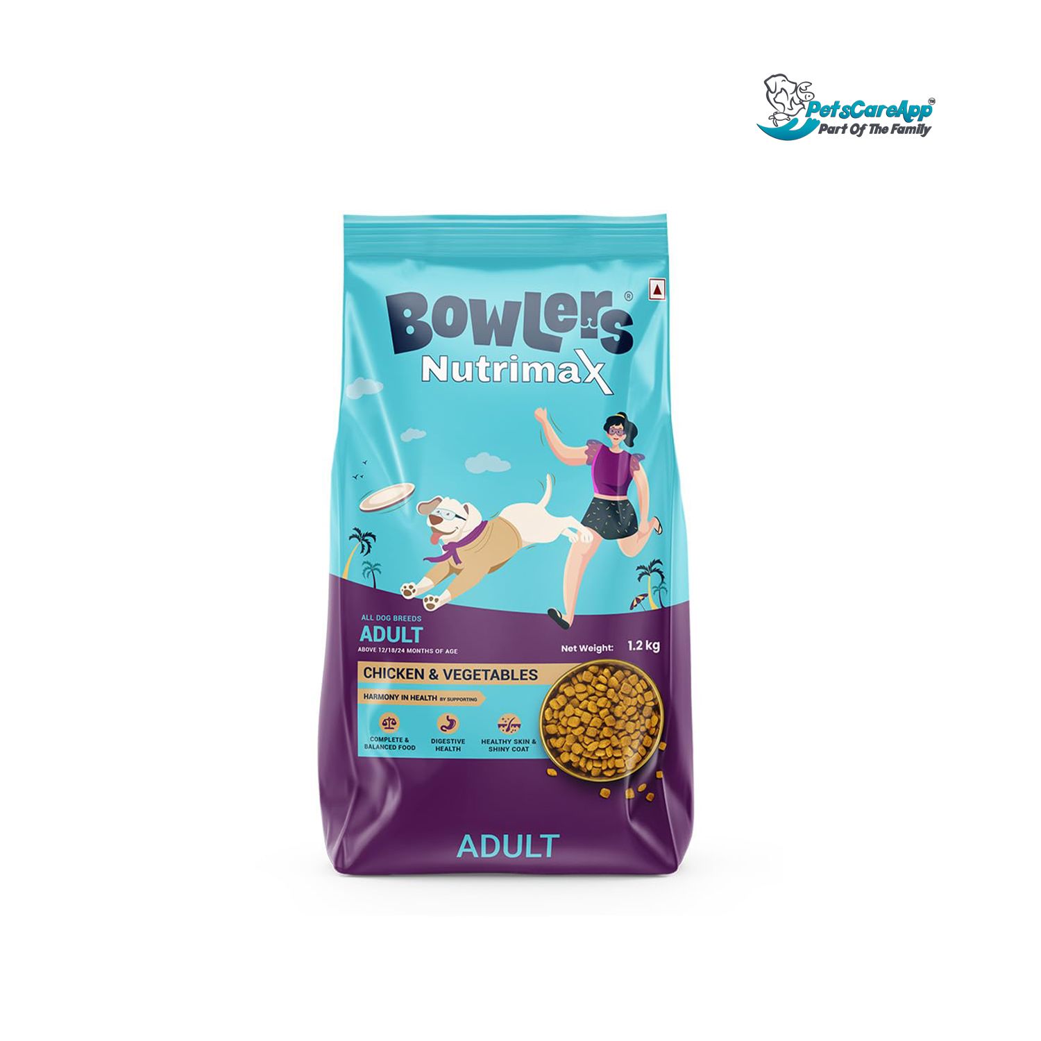Bowlers Nutrimax Adult Dry Dog Food  Chicken & Vegetables