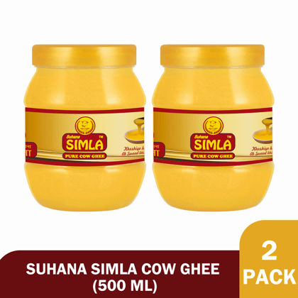 Suhana Simla Premium 500 ml Danedar Cow Ghee Desi Ghee (PACK OF 2)