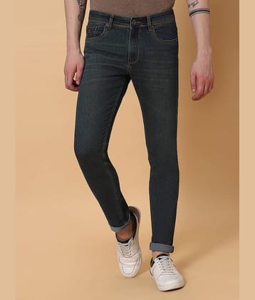 HJ HASASI - Blue Denim Slim Fit Men's Jeans ( Pack of 1 )
