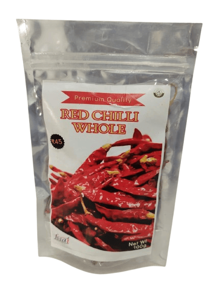 Premium Quality Whole Red Chillies - Dry Mirchi Spice 100g