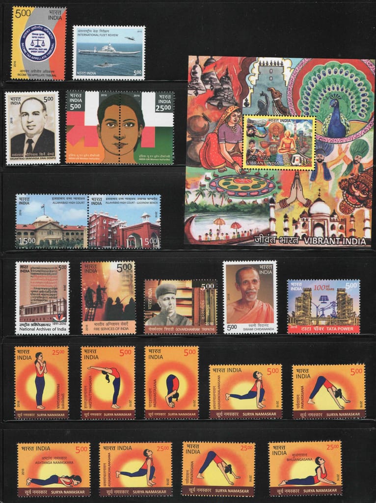 Shobhaphila's MNH Commemorative Year Pack stamps 2016 (95 Nos.) - Stationery | Buy online on ZillyBuy