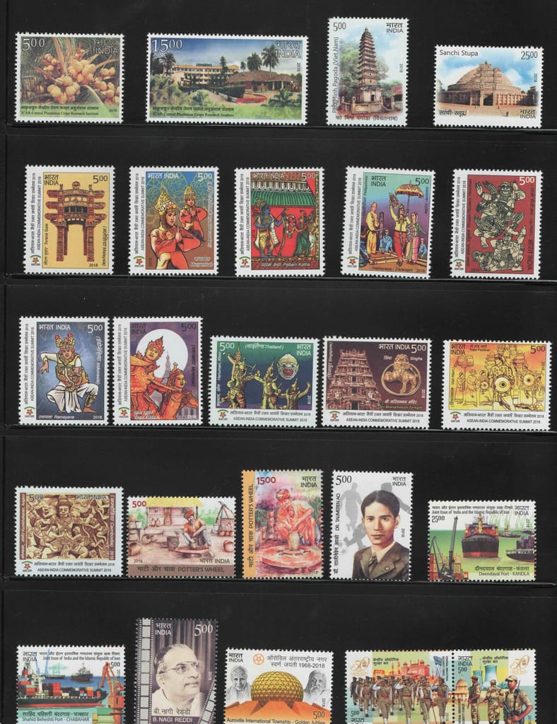 Shobhaphila's MNH Commemorative Year Pack stamps 2018 (117 Nos.) - Stationery | Buy online on ZillyBuy