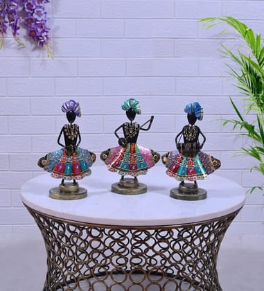 Handcrafted Iron Musician Doll Set Traditional Music Band Figurines For home Decor And Table Decor
