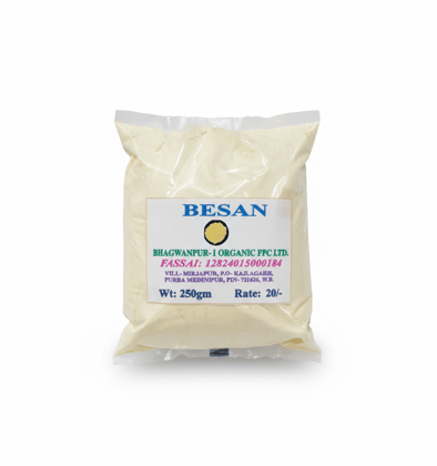 Bhagwanpur-I Organic Besan (Gram Flour) - 250gm Pack Bhagwanpur-I Organic Besan (Gram Flour) - 250gm Pack