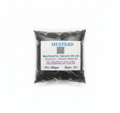 Organic Black Mustard Seeds (Sarson) - Pure & Natural - 100g Organic Black Mustard Seeds (Sarson) - Pure & Natural - 100g