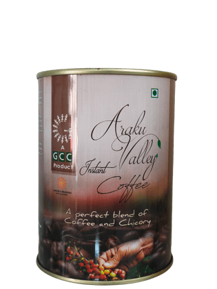GCC Araku Valley Instant Coffee - Coffee & Chicory Blend 60:40 (100 Gram) + GCC Girijan Honey - 1 Kg , pure, Exotic Aroma, Wild Collection, Multi floral,  AGMARK Certificated