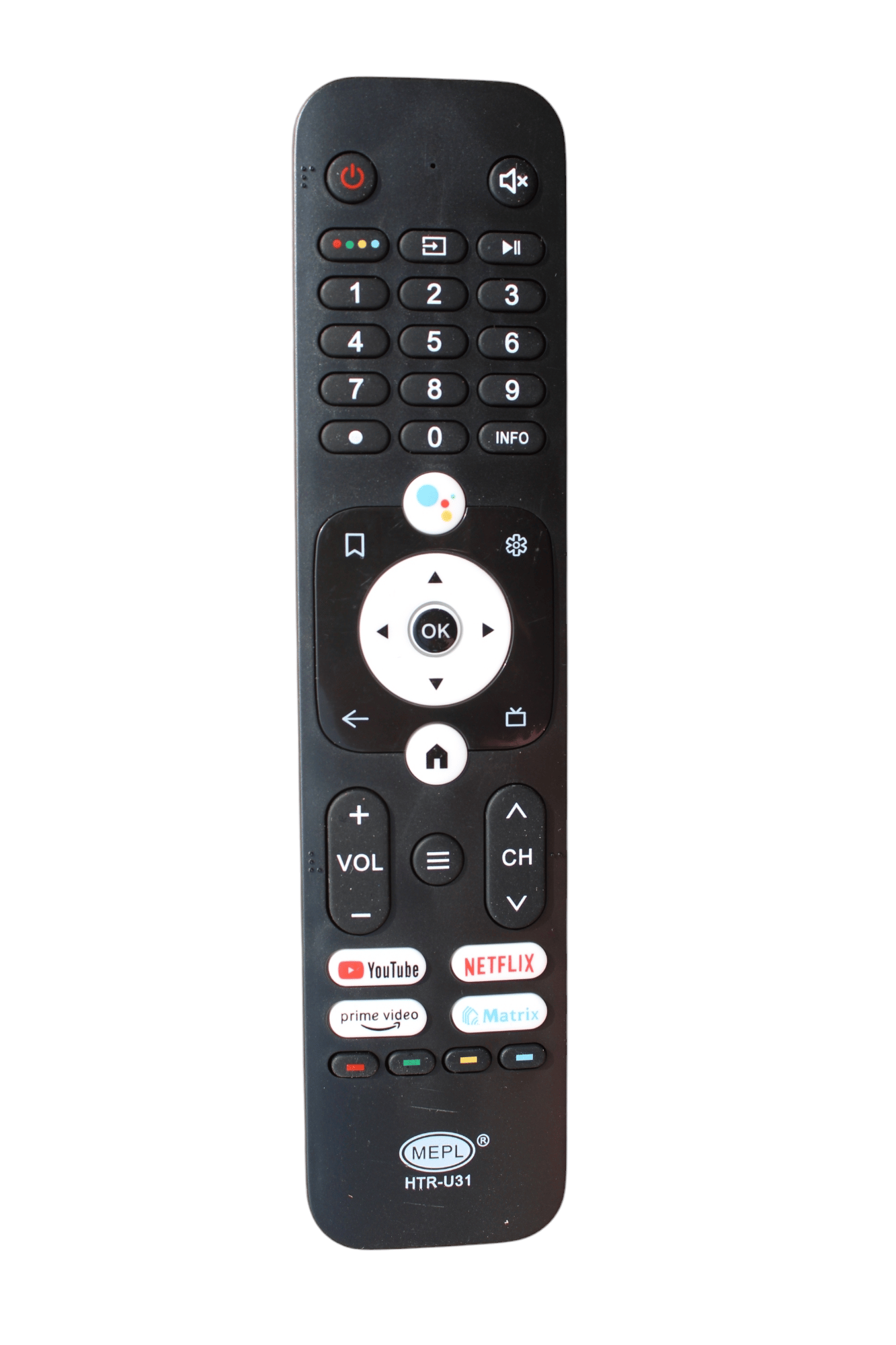 V3Deals Compatible with Haier TV Google TV Remote Original | Non-Voice | Match Each Button Before Purchase | Exactly Same Remote Will Work Only (Haier HTR-U31)