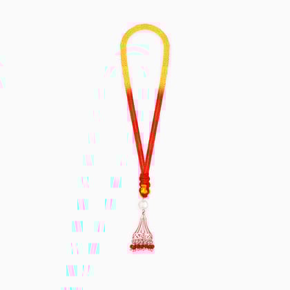 Rose Gold Graceful Jhumka Lumba Rakhi