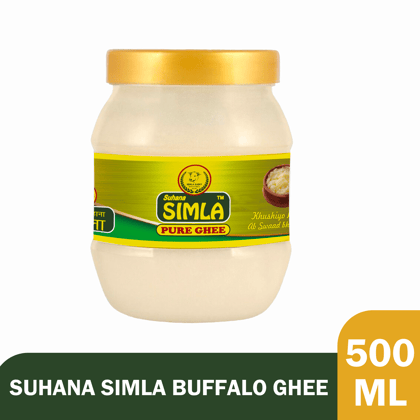 Suhana Simla Pure Buffalo Ghee, 500 ML Jar