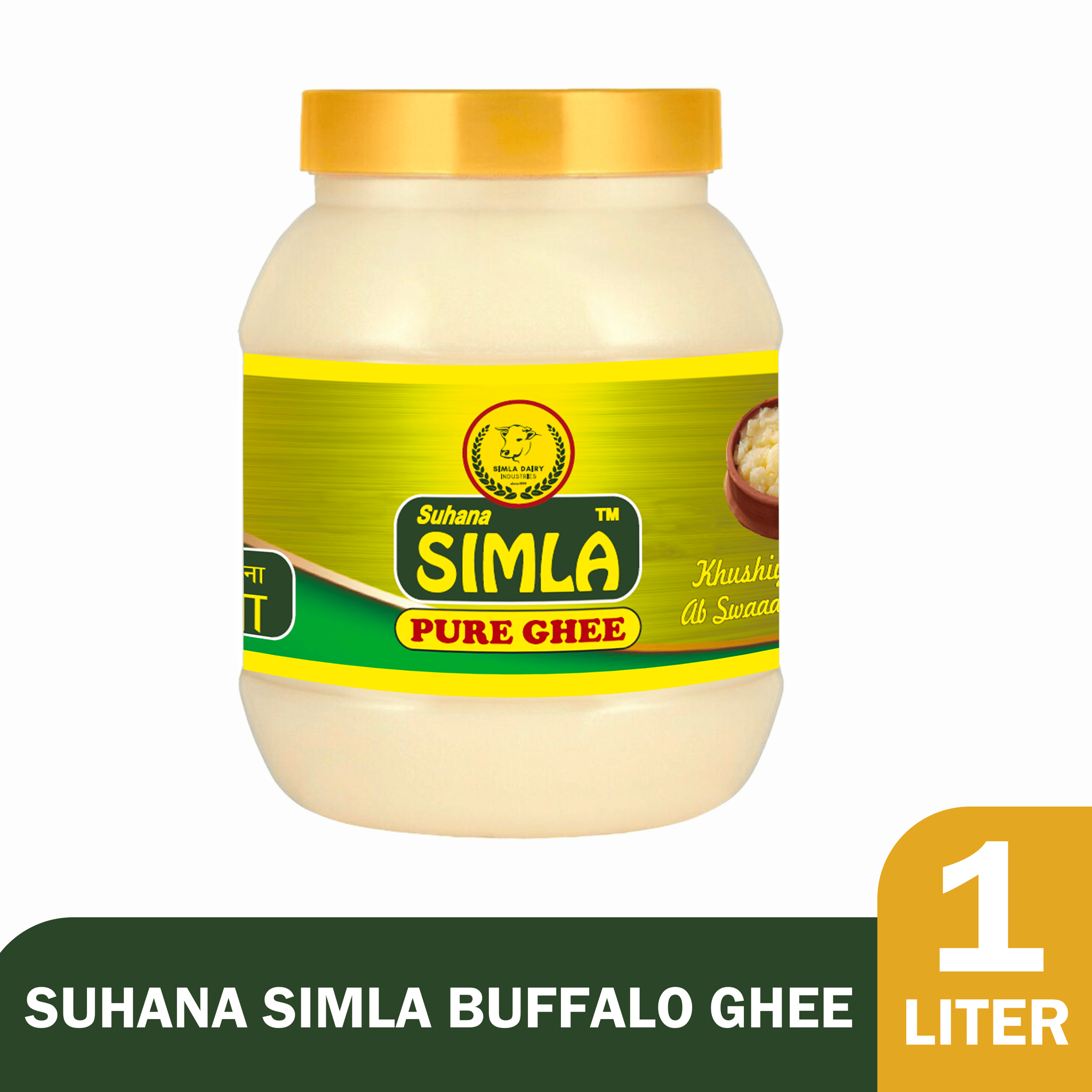 Suhana Simla Pure Buffalo Ghee - 1 Liter Jar