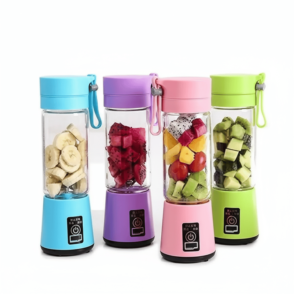 Portable USB Rechargeable Mini Fruit Blender & Smoothie Maker - Assorted Colors